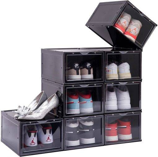 Sneaker Head "DROP FRONT" Shoe Box i Sort