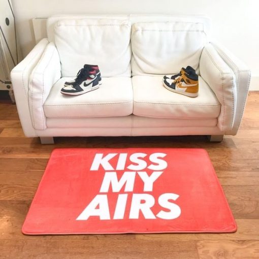 Kiss My Airs Sneaker Gulvmåtte i Orange 80 x 120cm