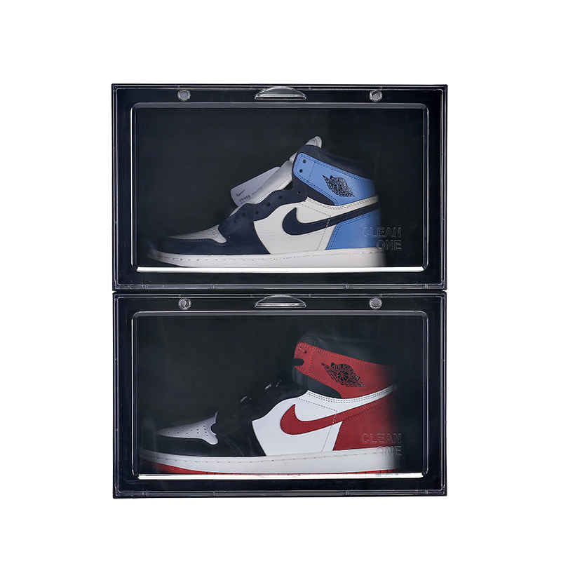 3 stk MAGNETIC Drop Side Sneaker Box i Sort