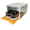 1 stk Sneaker “SLIDE DOOR” Shoe Box - Hvid & Gul
